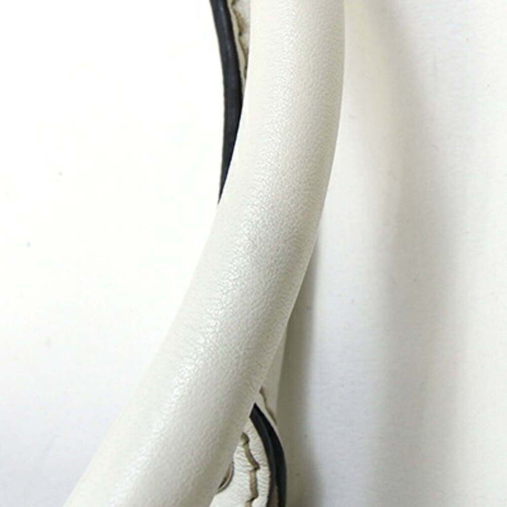 GUCCI White Leather Tote Bag - Picture 5 of 10